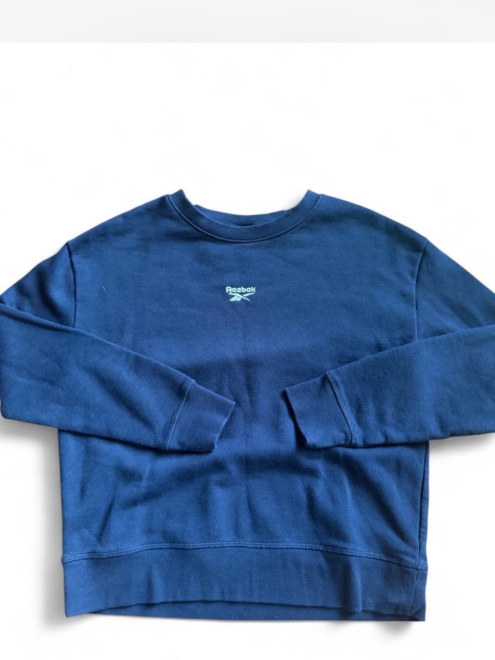 Reebok Men's Navy Blue Crewneck Sweatshirt